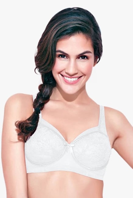 Buy Enamor White Non Wired Padded Bra for Women Online @ Tata CLiQ