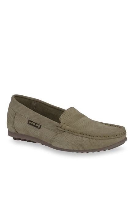 Buy Woodland Khaki Casual Loafers for 