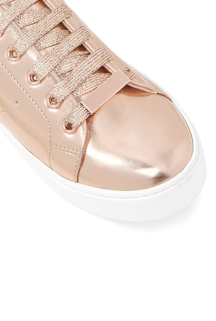 aldo rose gold sneakers