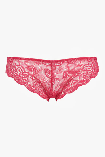 Buy Hunkemoller Pink Lace Brazilian Brief for Women's Online @ Tata CLiQ
