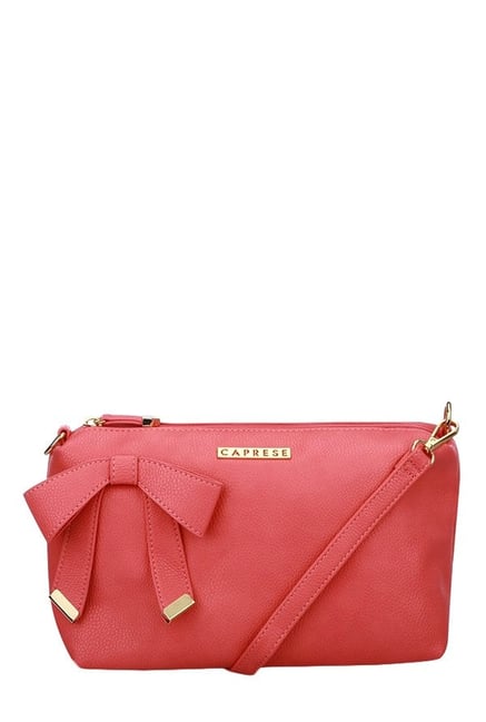 Caprese Alexandria Red Solid Sling Bag