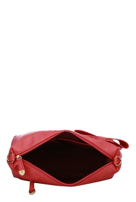 Buy Caprese Alexandria Red Solid Sling Bag For Women At Best Price