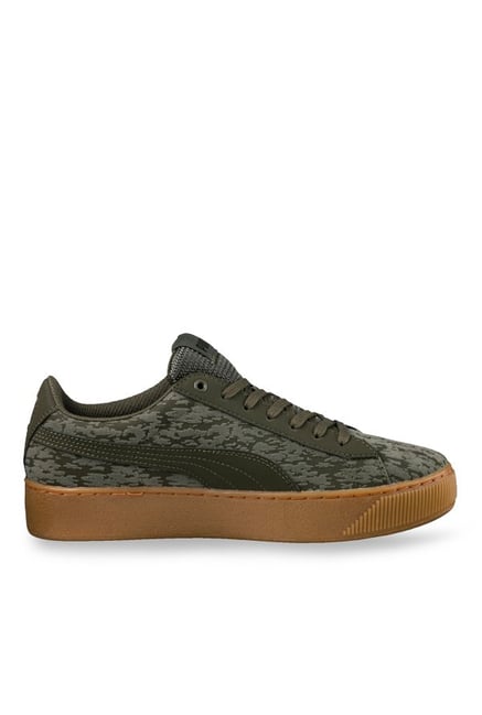 Puma Women s Vikky VR Olive Night Sneakers