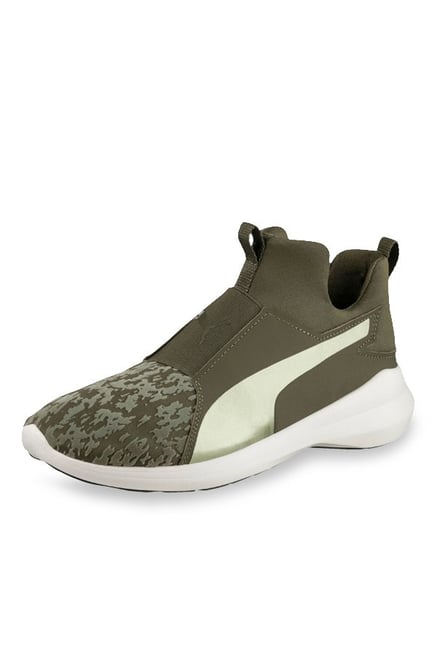 Buy Puma Rebel Mids VR Olive Night Training Shoes for Women at - Main Image