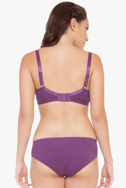 Buy Soie Purple Under Wired Padded Seamless Bra for Women Online @ Tata CLiQ