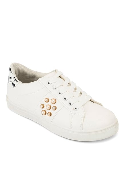 Truffle Collection White & Grey Sneakers