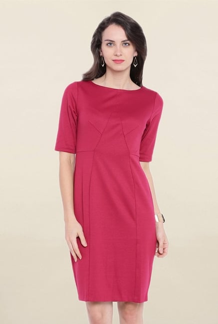 Buy Avirate Pink Knee Length Dress from top Brands at Best Prices