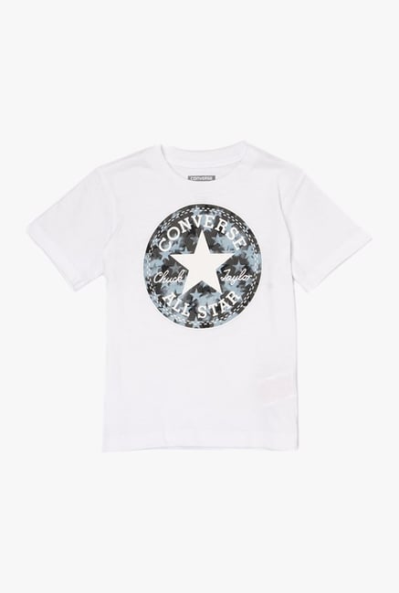 Buy Converse Off White Printed T-Shirt 