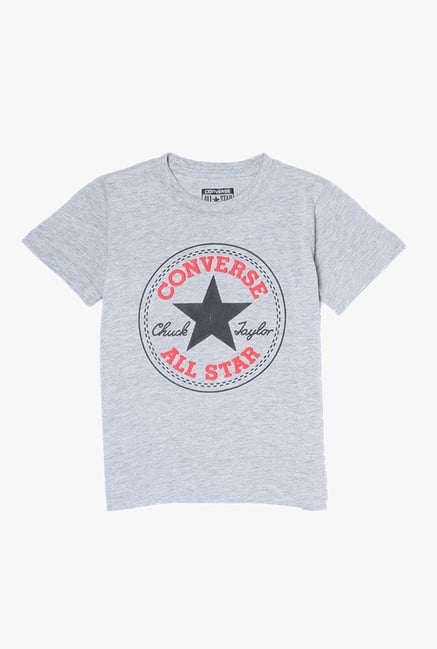 Buy Converse Grey Printed T Shirt for Boys Clothing Online Tata CLiQ