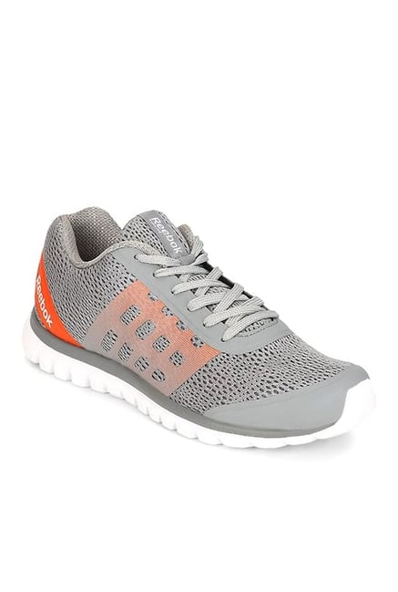 Reebok grey and orange shoes online