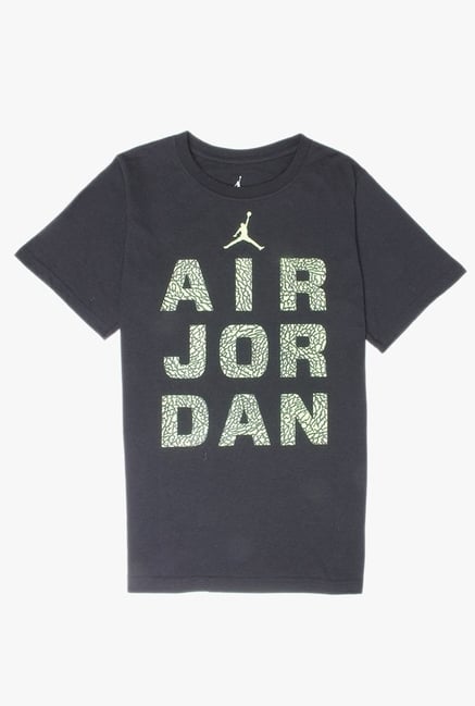 Buy Jordan Kids Black Printed T-Shirt from top Brands at Best