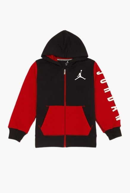 Buy Jordan Red Black Solid Hoodie for Boys Clothing Online