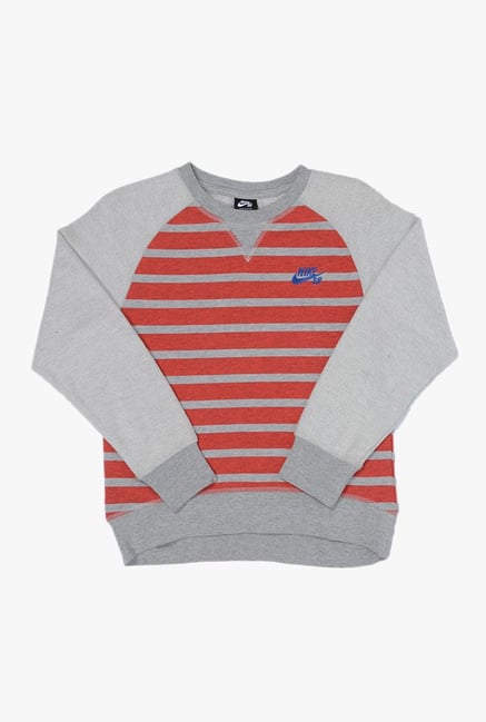 Nike hot sale striped sweatshirt