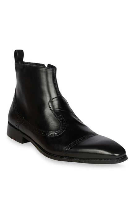 Buy Ruosh Black Formal Boots for Men at 