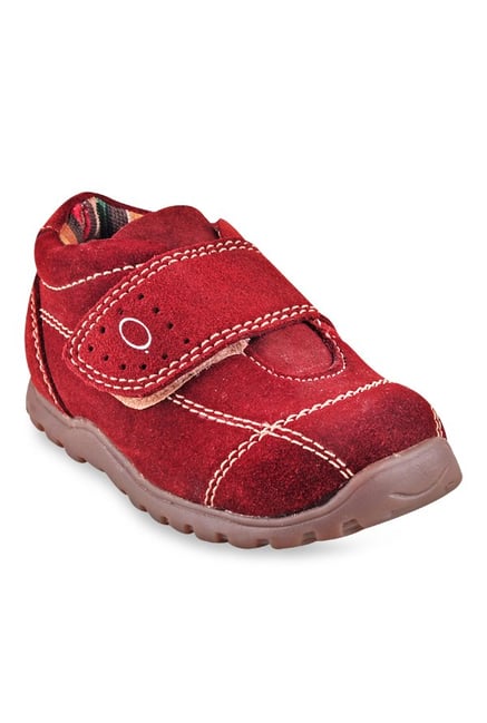 Beanz Kids Alexander Maroon Velcro Shoes