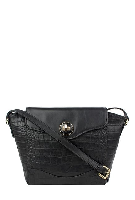 hidesign black sling bag