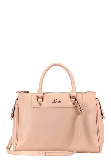 lavie pink solid shoulder bag