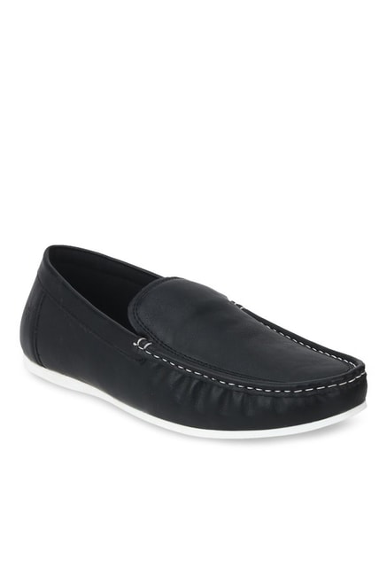 Red Tape Black Casual Loafers 