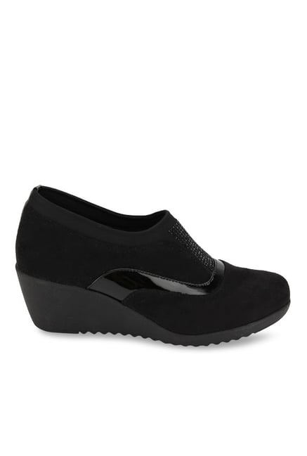 catwalk black wedges