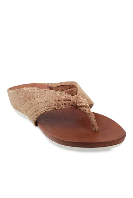 mochi dark brown thong sandals