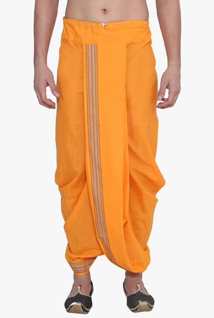 Buy Beige Monga Silk Draped Dhoti Pant For Men by Pranay Baidya Online at  Aza Fashions.