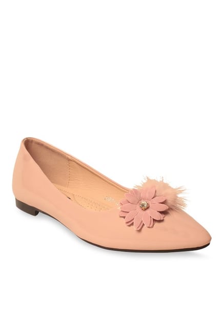 blush pink flat shoes