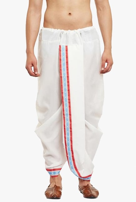 Buy Sojanya White Regular Fit Dhoti Pants for Men Online Tata CLiQ - Main Image