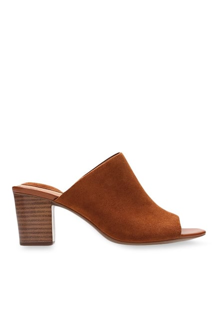 tan mule sandals
