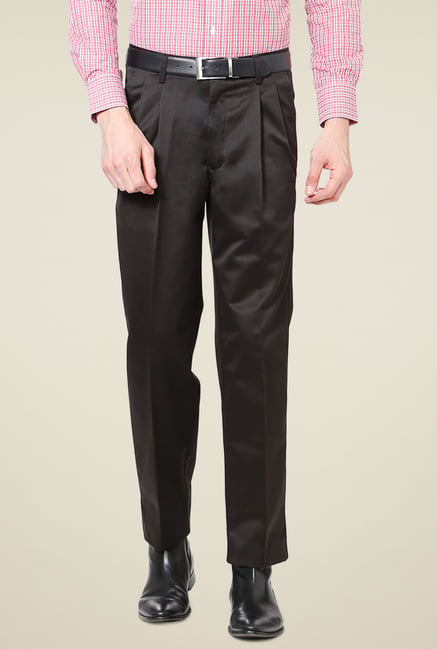 Buy Men Grey Solid Super Slim Fit Casual Trousers Online - 752975 | Peter  England