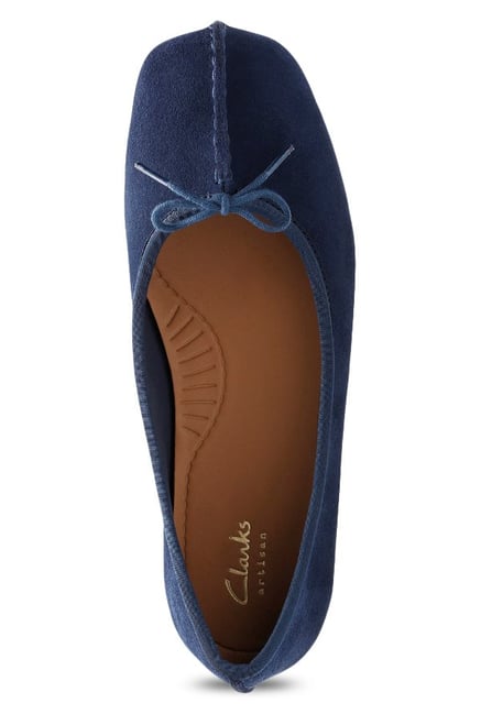 clarks ballerina freckle ice navy