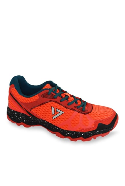 neon orange running shoes