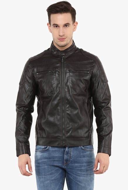 Buy celio Brown Full Sleeves Regular Fit Jacket for Men Online Tata CLiQ