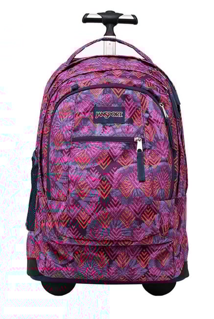 JanSport Driver8 Diamond Arrows Pink Laptop Trolley Backpack