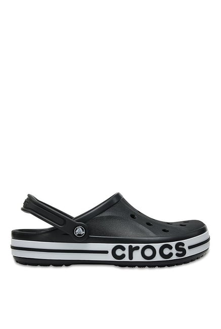 Buy Crocs Bayaband Black & White Back Strap Clogs for Men at Best Price ...