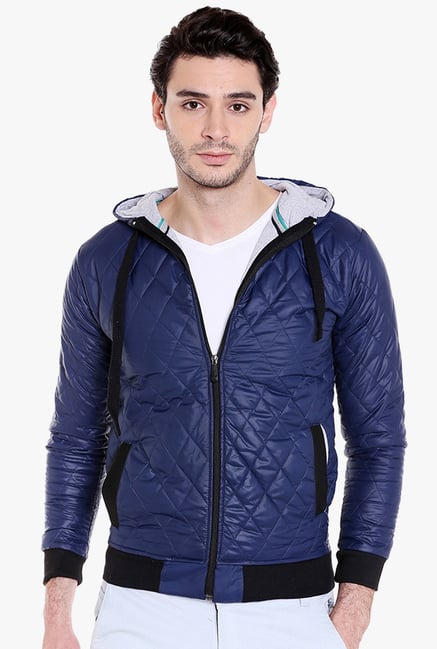 campus sutra hooded quilted jacket