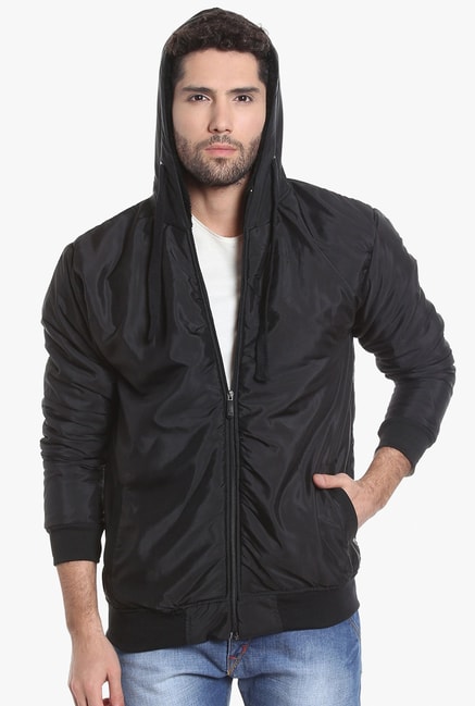 Buy CAMPUS SUTRA Black Solid Nylon Hood Womens Casual Jacket | Shoppers Stop-vdbnhatranghotel.vn