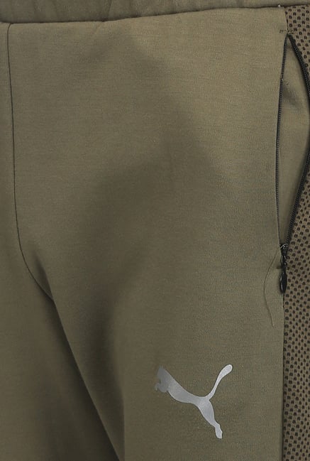 puma olive green track pants