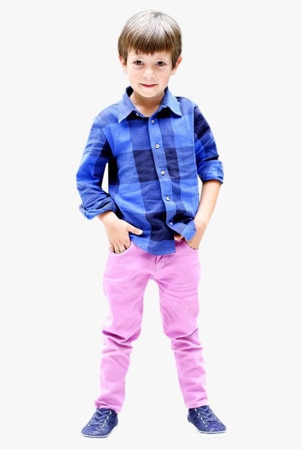 Little Girl Wearing Purple Shirt Jeans Stock Photo 133500905 | Shutterstock