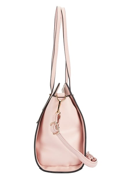 lavie pink solid shoulder bag