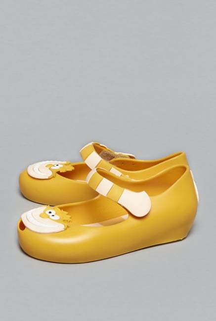 yellow mary jane shoes