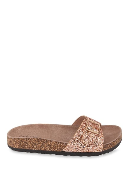 catwalk rose gold sandals