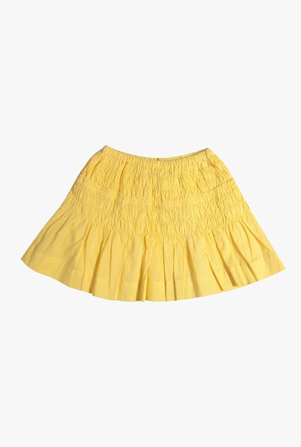Buy Gini Jony Yellow Solid Skirt for Girls Clothing Tata CLiQ