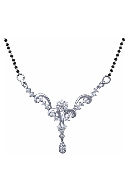 Silver deals pendant mangalsutra