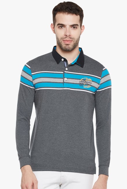 Buy Duke Dark Grey Full Sleeves T-Shirt 
