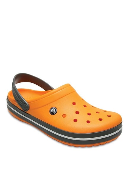 orange crocs for men