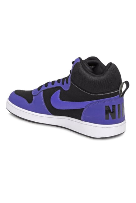 nike black high ankle sneakers