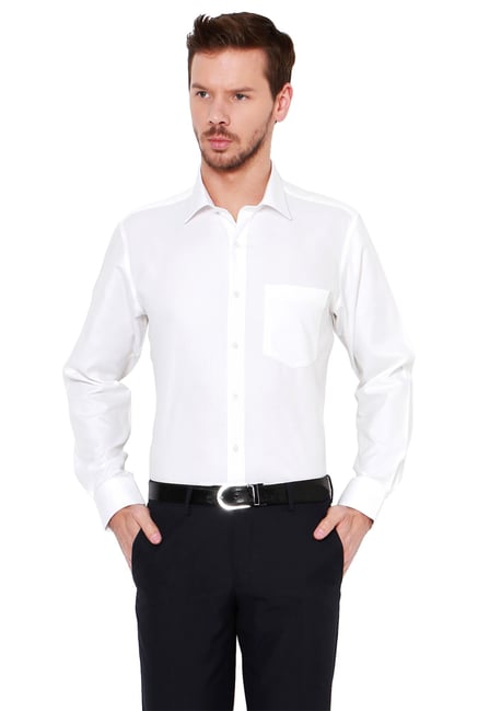 Van Heusen White Full Sleeves Shirt