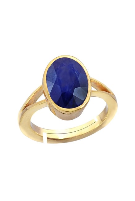 Gemorio Blue Sapphire Neelam or Ring