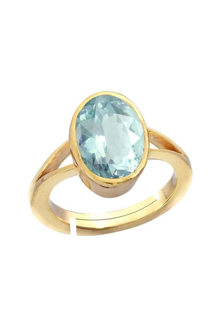 The Gallery Of Gemstones Aquamarine Oval shape Gemstone 6 Carat A+ Quality  Natural Aquamarine Stone for Men & Woman Certified By Lab Beruj Ratan  एक्वामरीन स्टोन : Amazon.in: Jewellery