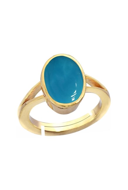 Egyptian Revival Gold and Turquoise Ring - FD Gallery